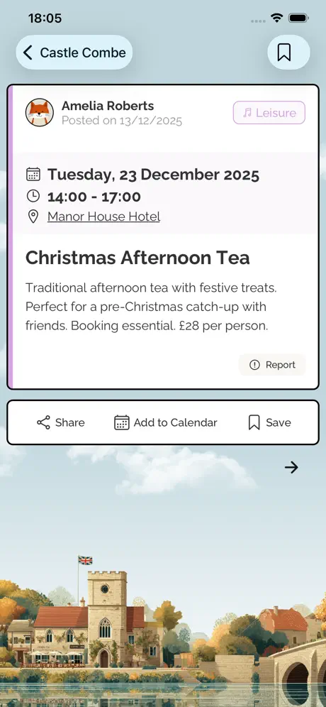 Villageboard app screen 3